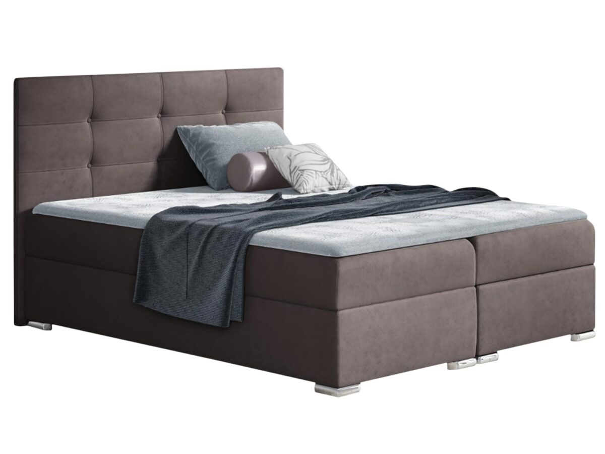 Boxspringbett mit hohem Polsterkopfteil Belfort