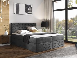 Miniatura 6 - Čalouněná postel v šedé barvě s elegantním provedením