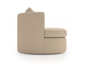 Miniaturka 4 - Fotel obrotowy beżowy boucle nowoczesny profil boczny