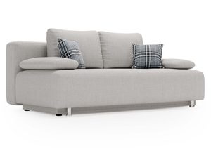 Miniaturka 13 - Sofa beżowa z prostą linią i miękkimi poduchami