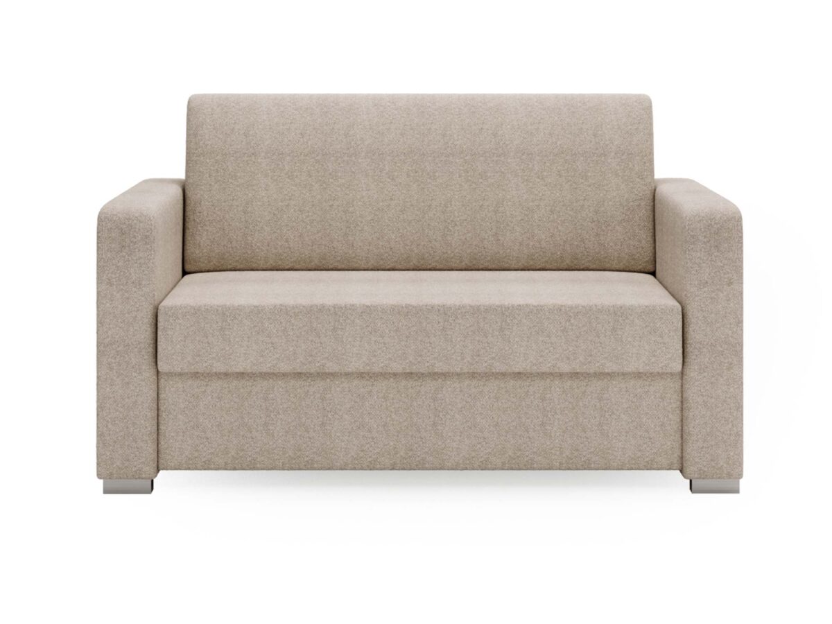 Beiges 2-Sitzer Schlafsofa BOSTIN MINI