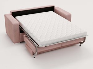 Miniatura 5 - Růžová pohovka rozkládací s italském mechanismem matrace viditelný