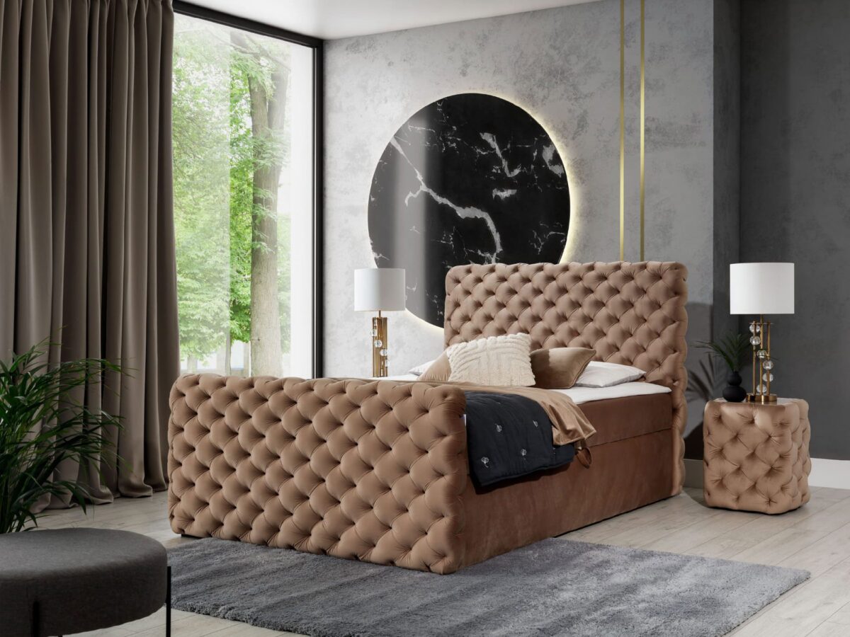 Glamour ložnice s postelí