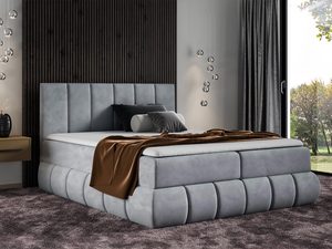 Miniatura 6 - Čalouněná postel v barvě šedým, glamour styl