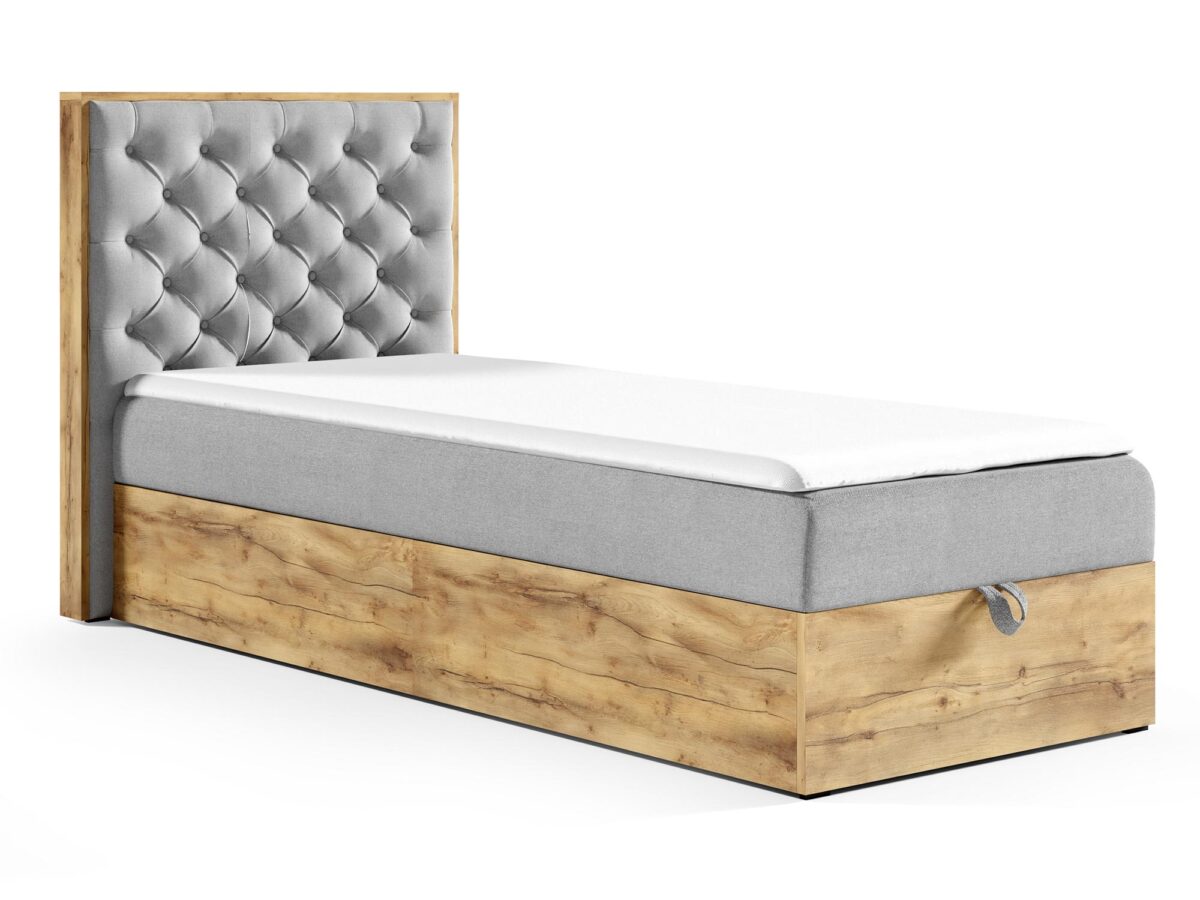 Elegantes Boxspringbett 90×200 cm BRAGA 3 MINI