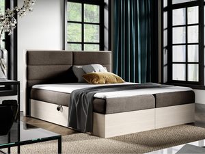 Miniatura 8 - Hnědé postel glamour z prošíváním
