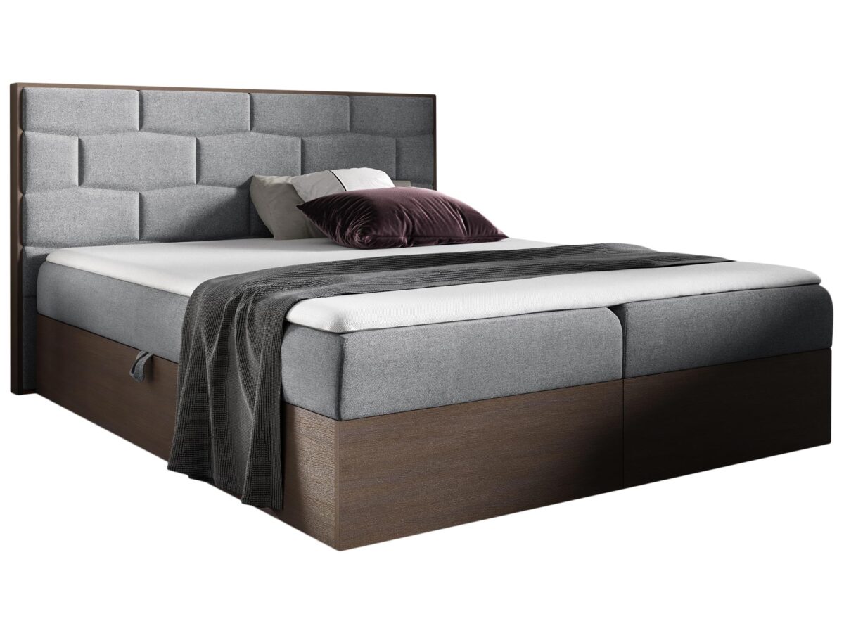 Modernes Boxspring-Doppelbett mit Bettkästen CORSO