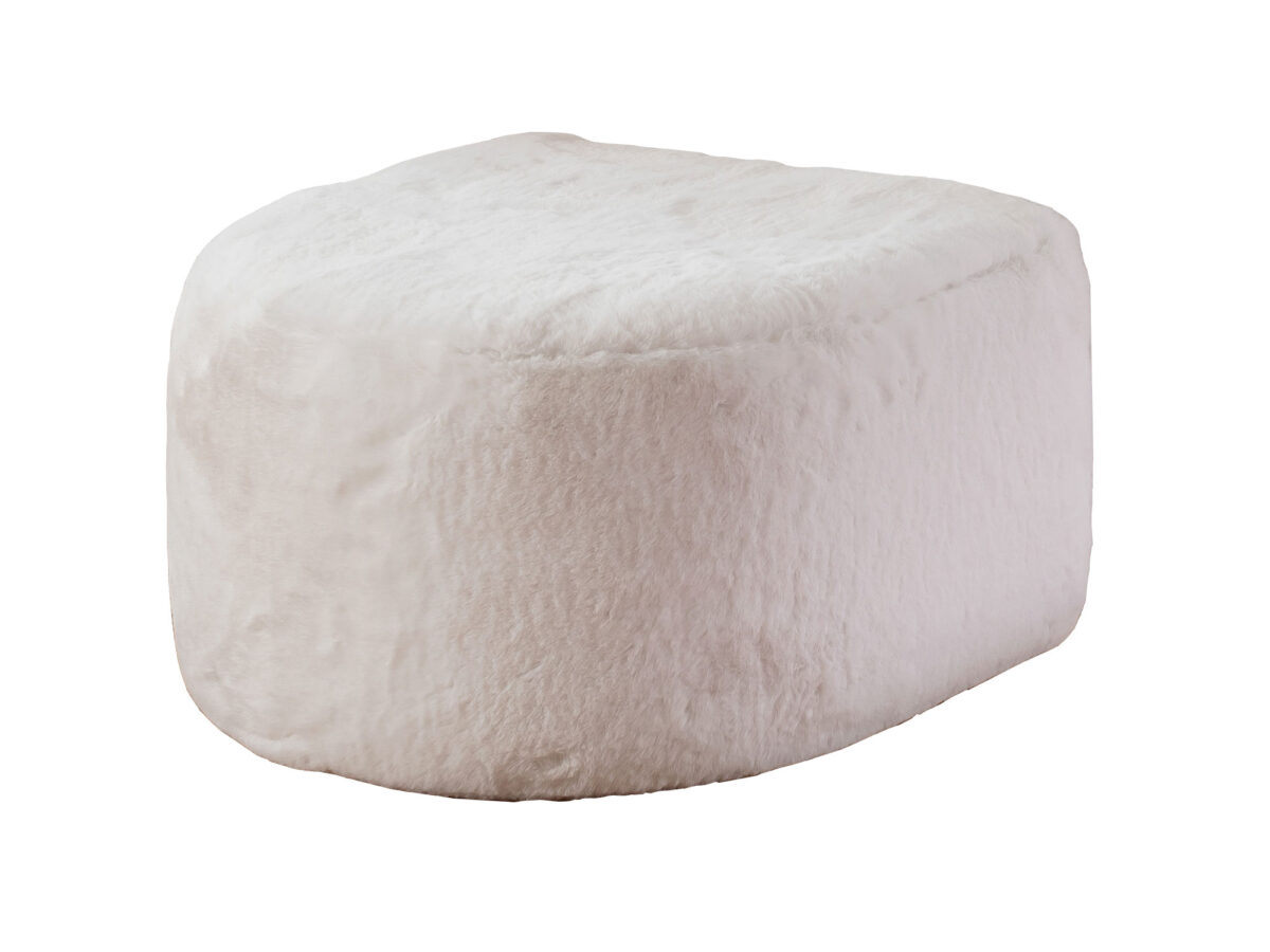 Minimalistický čalouněný puf pro sezení nebo jako podnožka PULITO