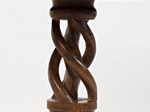 Miniatura 2 - Cylindryczny stolek boczny z mozaikowym wzorem v odcieniach šedé barvě