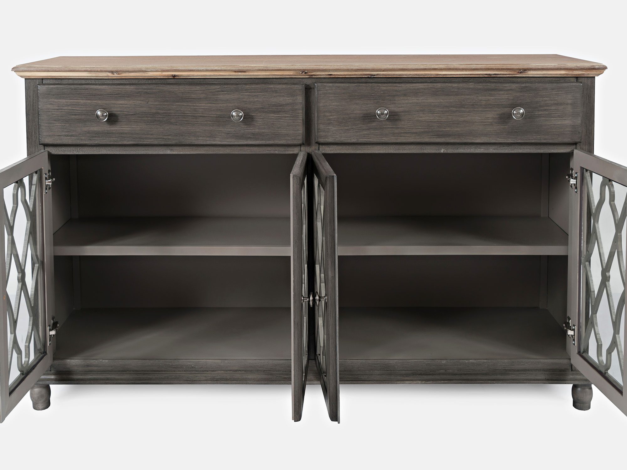 Detal uchwytu metalowego w stylu retro do stylowych mebli