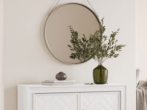 Miniaturka 5 - Komoda w stylu glamour w kolorze bieli