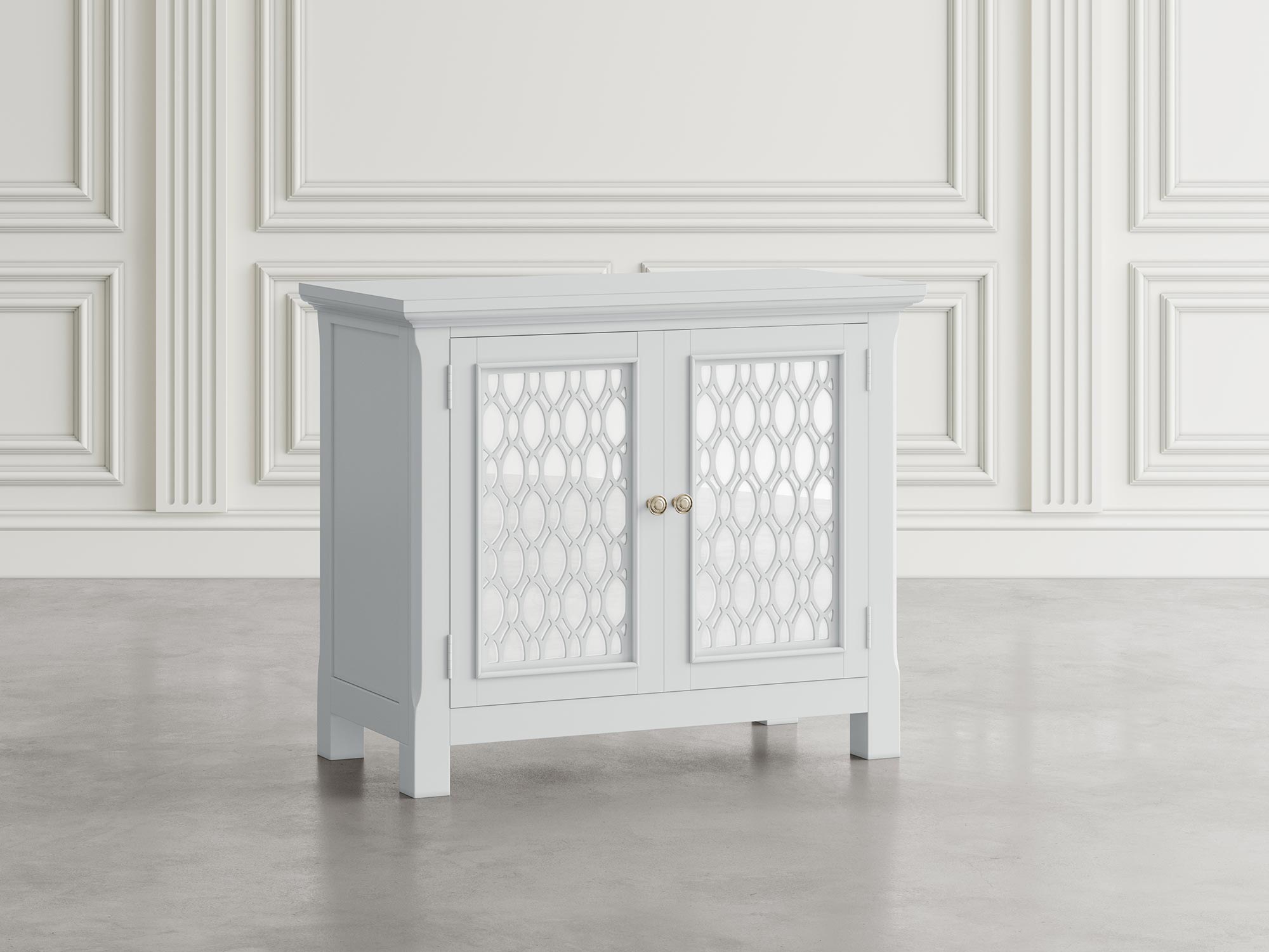 Klasyczna komoda z ozdobnymi frontami