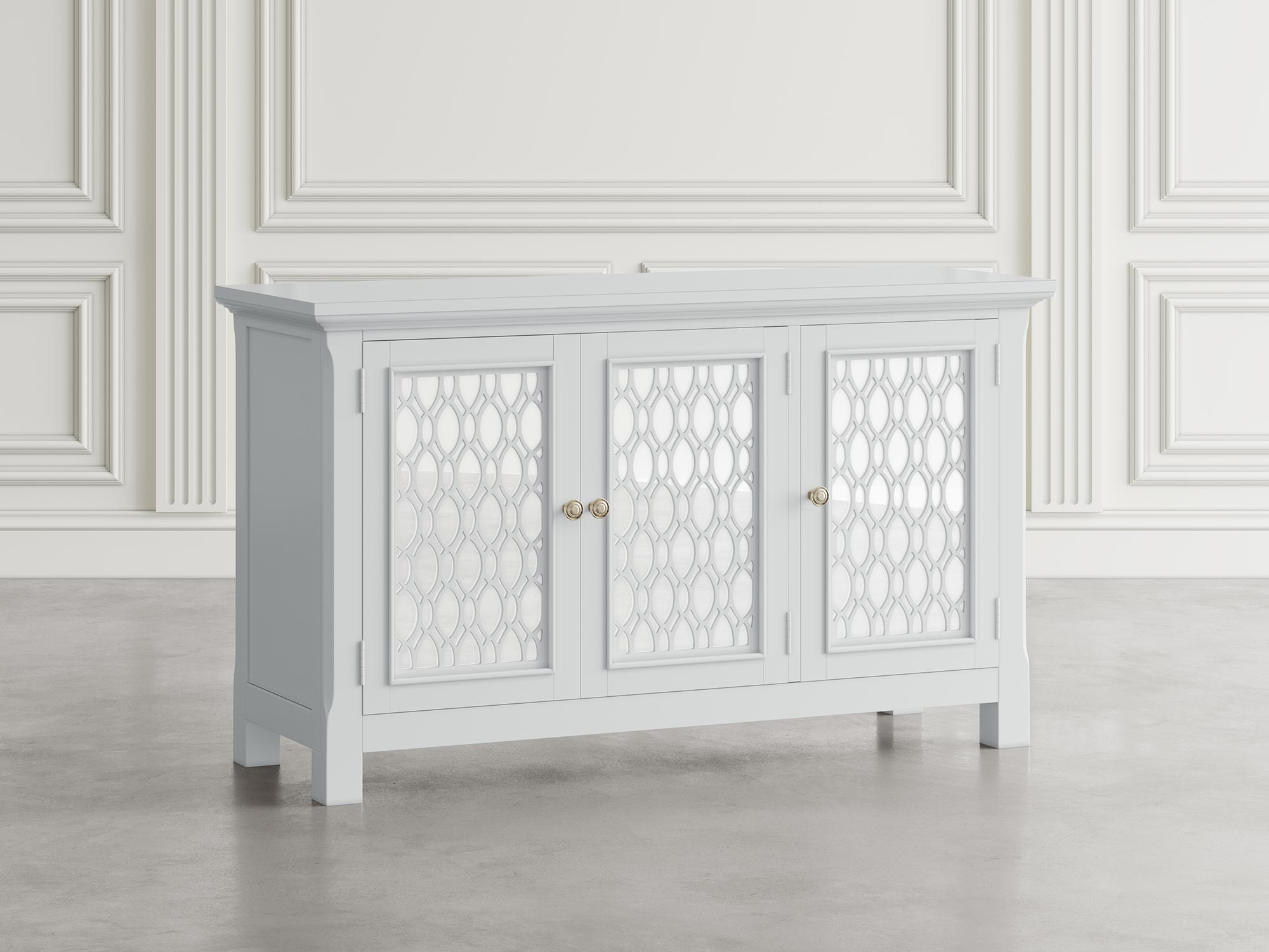 Elegancka biała komoda