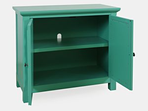 Miniatura 2 - Zelená komoda s prolamovanými čely ve stylu boho