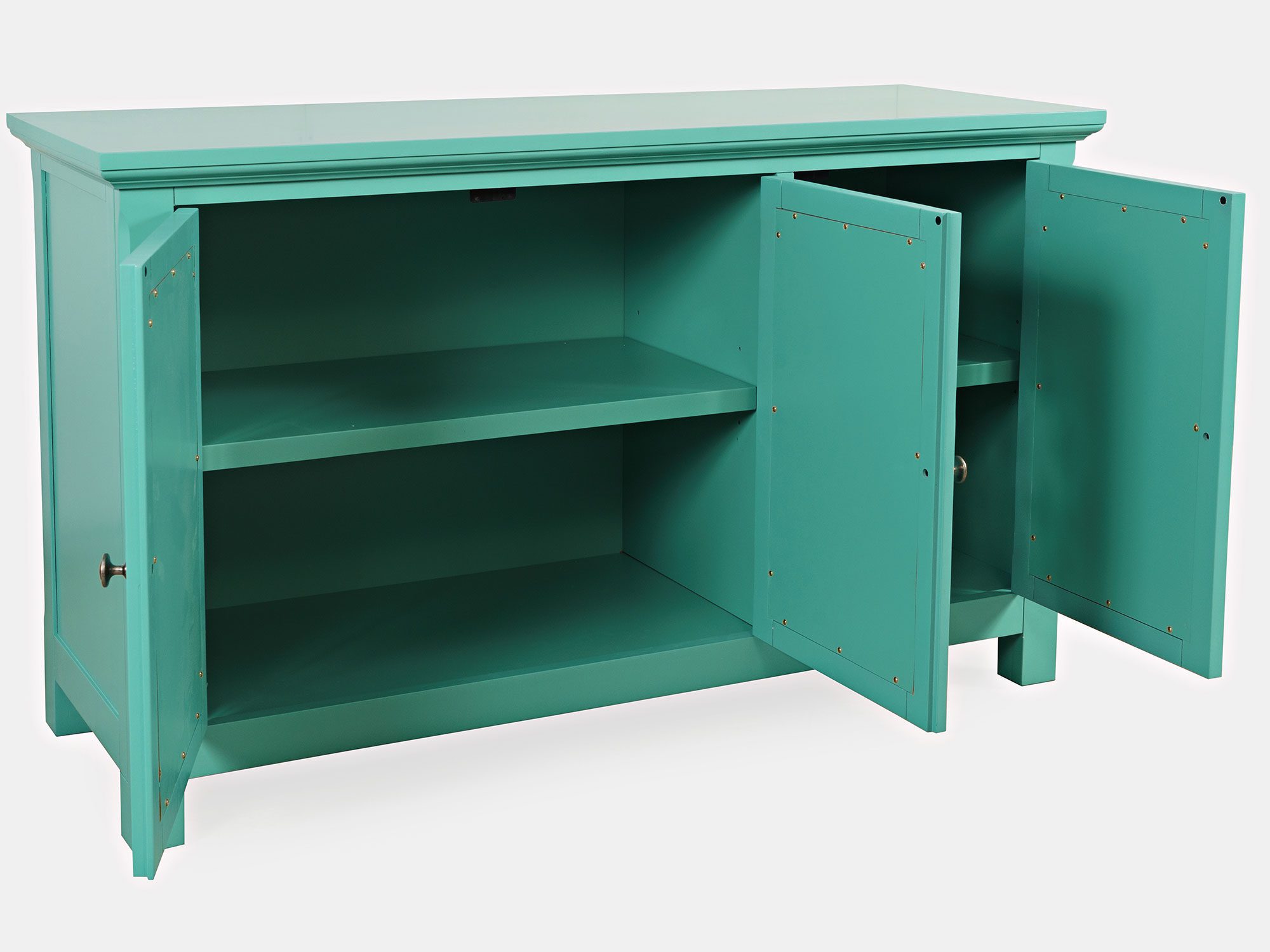 Komoda z rzeźbionymi drzwiami w stylu boho do stylowych pomieszczeń