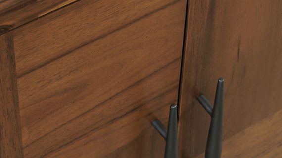 Miniaturka 3 - Komoda w stylu loft z czarnymi detalami i metalowymi nogami