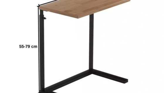 Miniaturka 3 - Stolik Pomocniczy Regulowany Drewniano-Metalowy – Metron