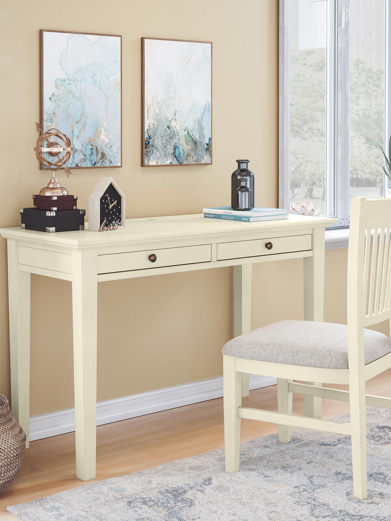 Aranżacja domowego biura w stylu prowansalskim