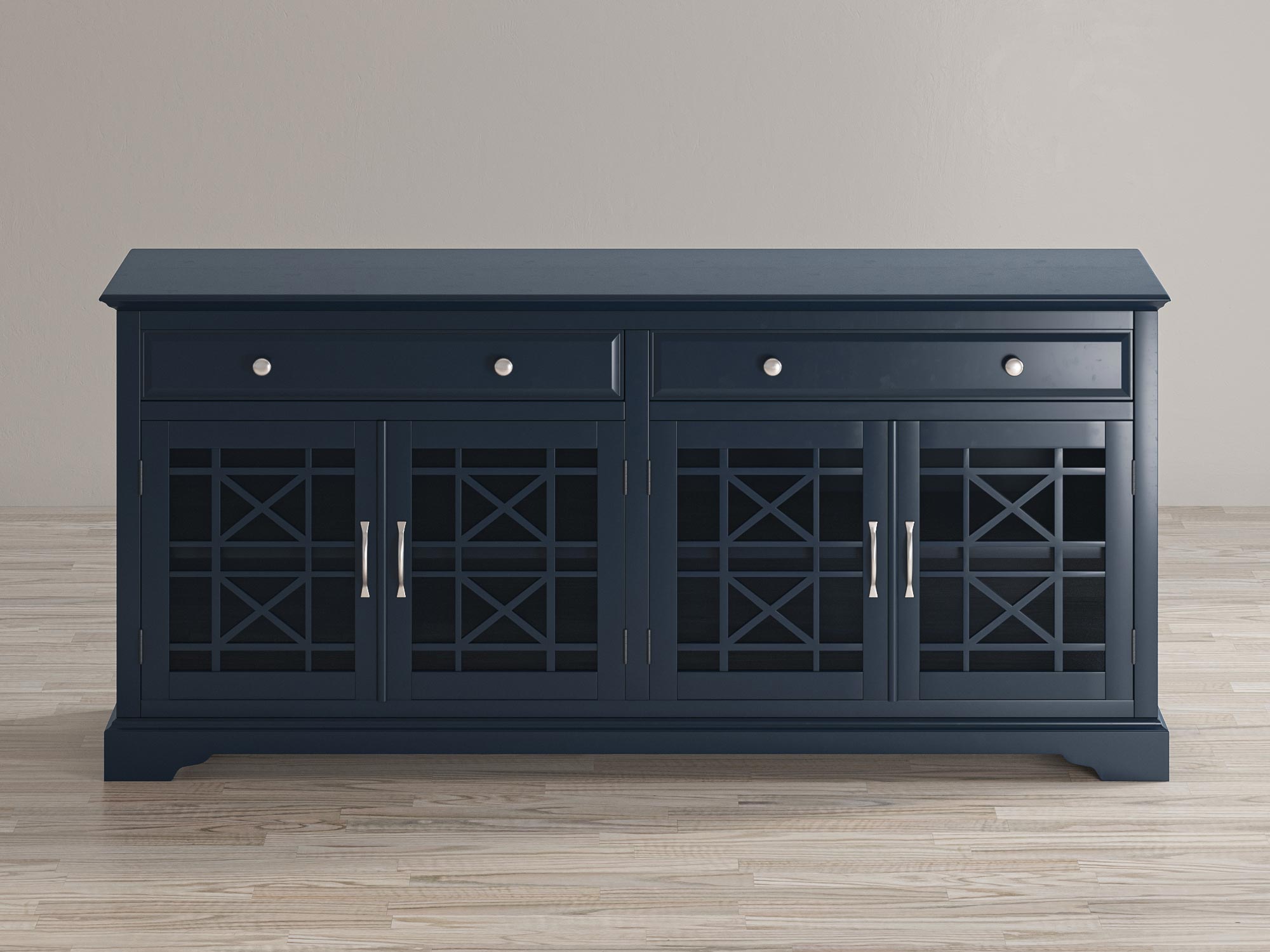 Granatowa komoda w stylu klasycznym do eleganckiego wnętrza