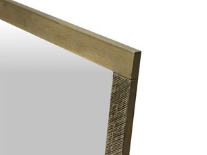 Miniaturka 2 - Detal drewnianej ramy lustra w stylu industrialnym kolor naturalny