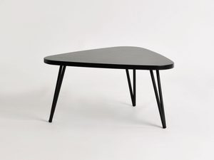 Miniatura 3 - Oválný konferenční stolek z matowym deskou a kovovými nohami