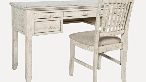 Miniaturka 1 - Biurko w kolorze kremowym w stylu vintage