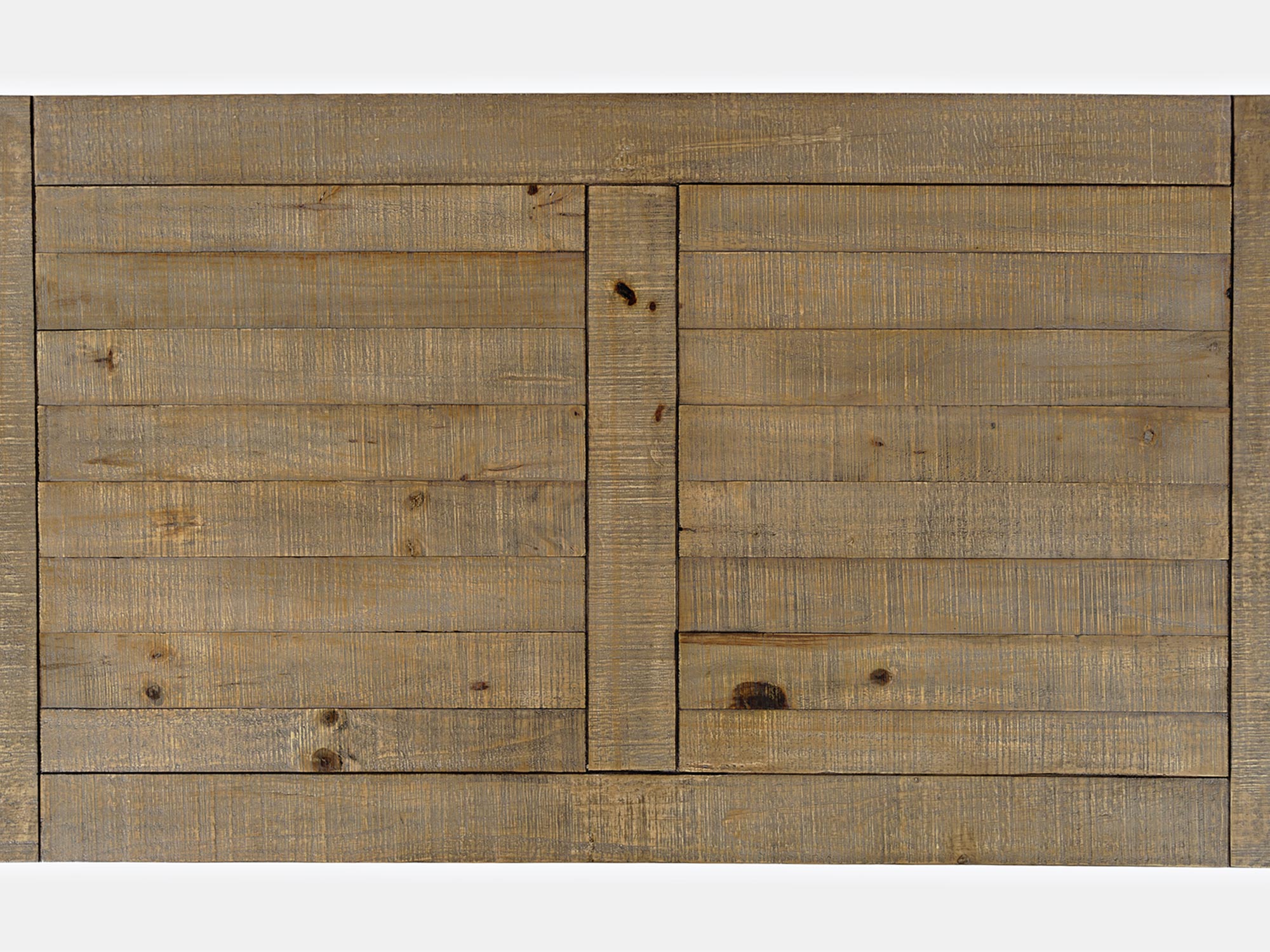 Stół drewniany z dekoracyjnym blatem w jodełkę