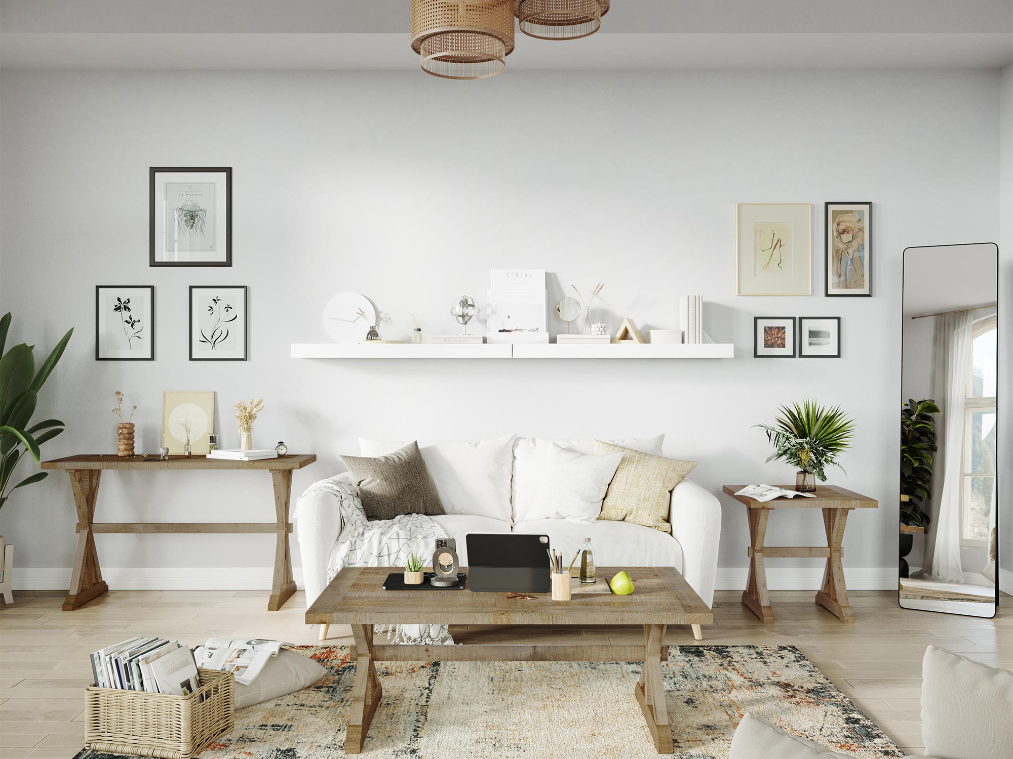 Elegancki stolik kawowy w stylu klasycznym