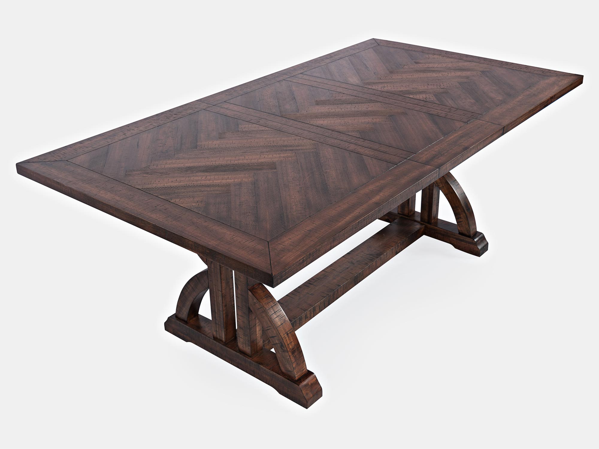 Stół z solidnym drewnianym blatem w stylu vintage