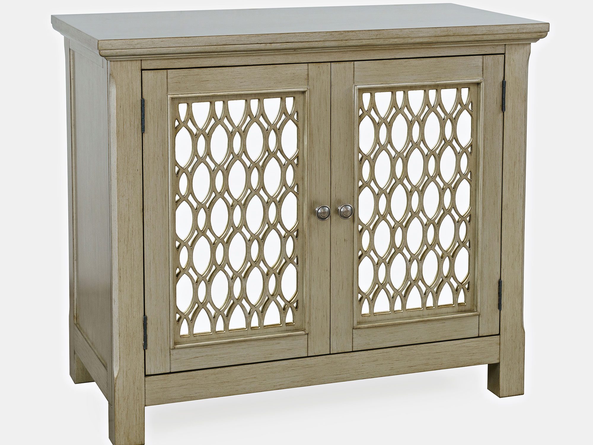 Komoda złota z lustrzanymi drzwiami