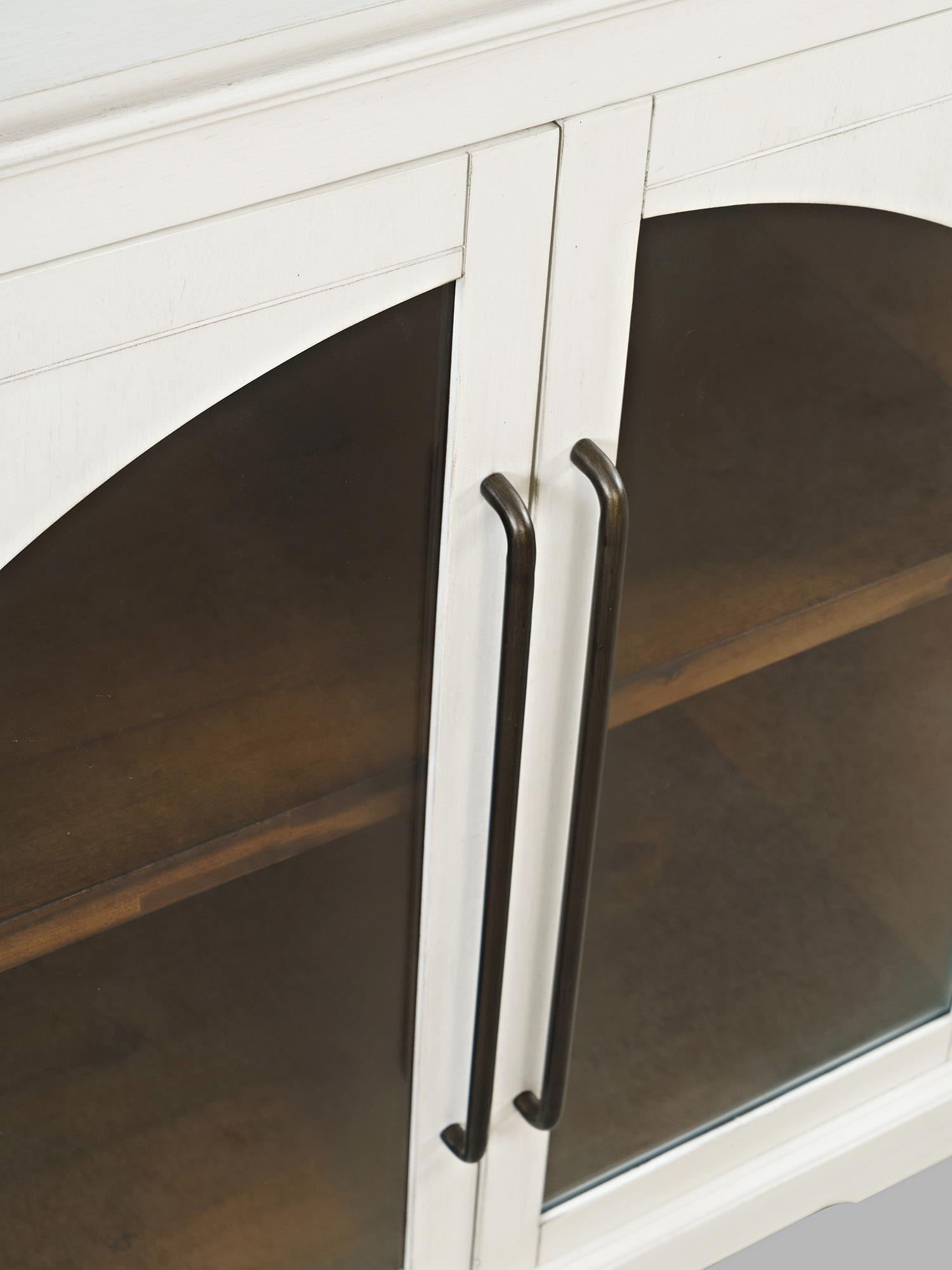 Detal uchwytów do witryny w stylu rustykalnym