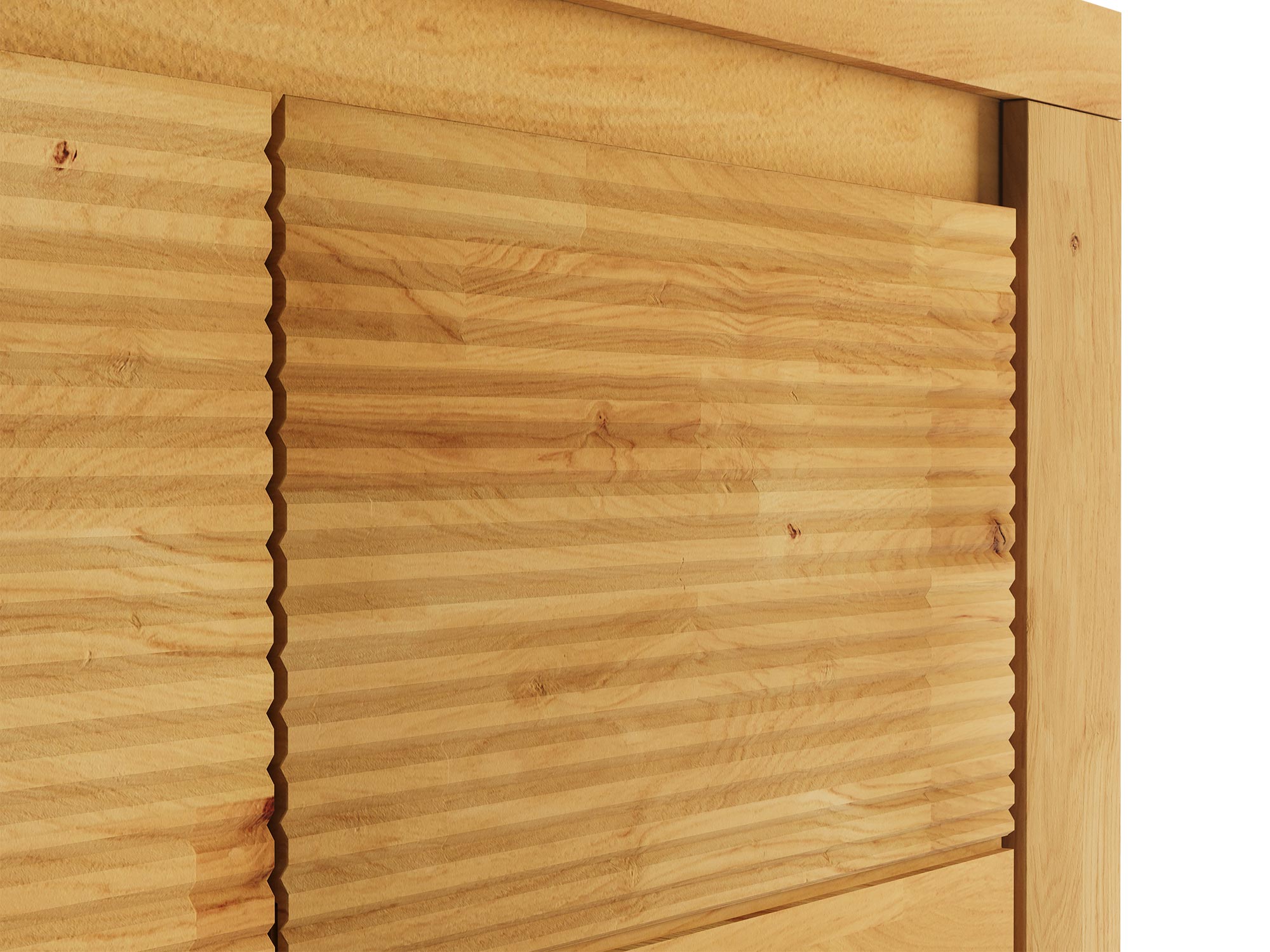 Zbliżenie na detal drewnianej komody