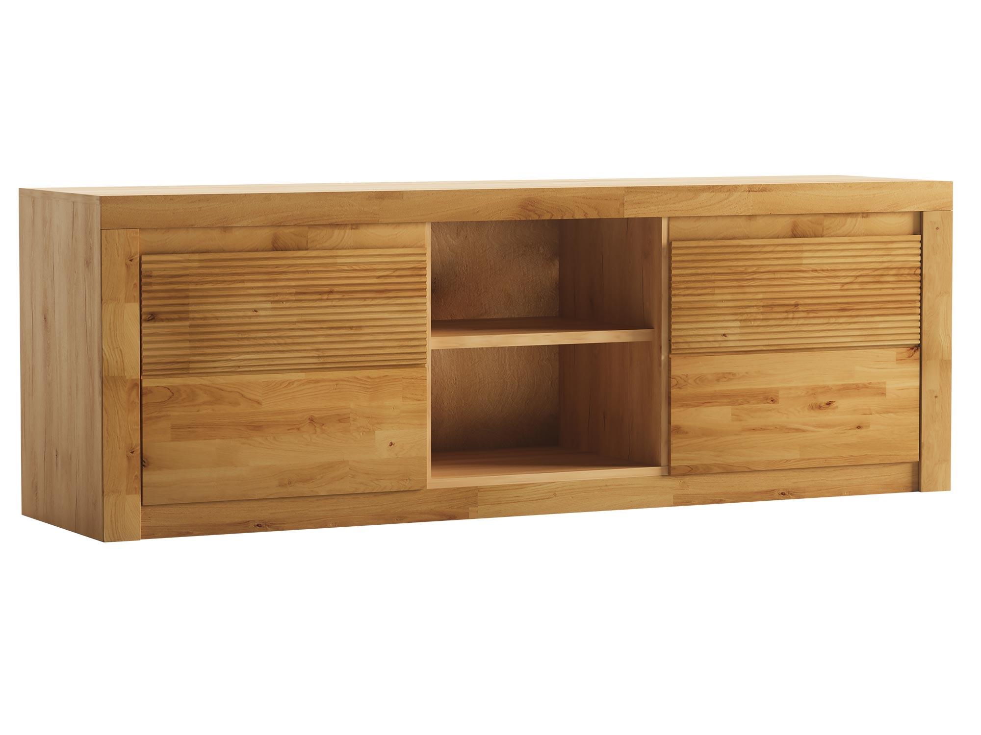 Drewniana szafka RTV w minimalistycznym designie