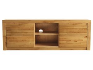 Miniatúra 9 - Moderná dubová RTV skrinka s reliefovanými detailmi
