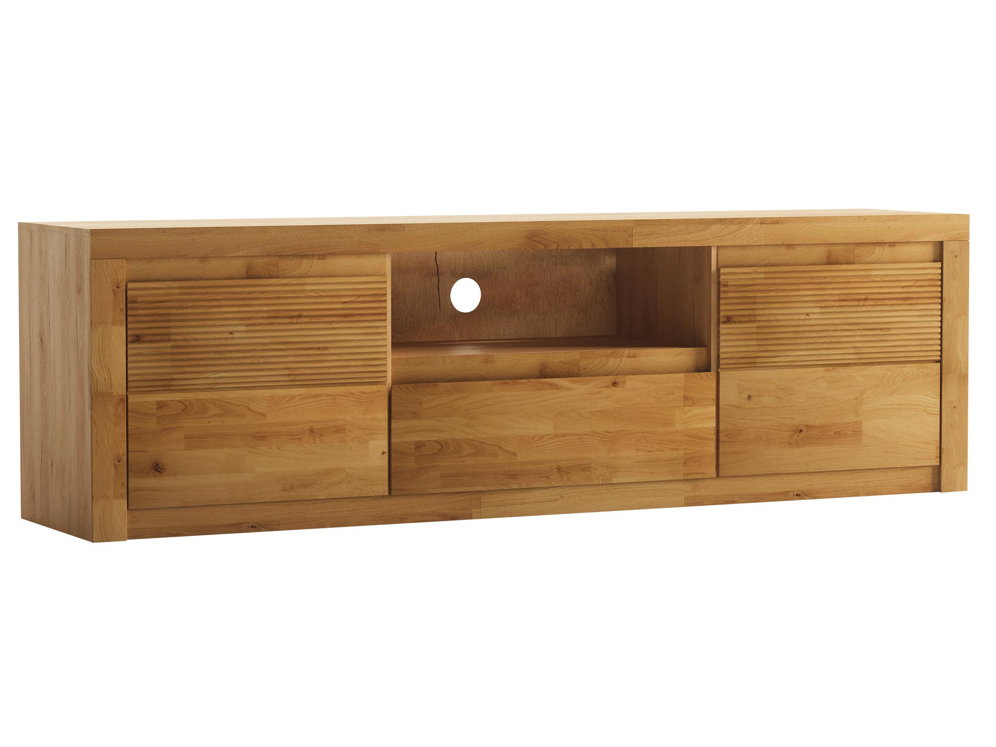 Komoda RTV z wnękami i szufladą pod telewizor