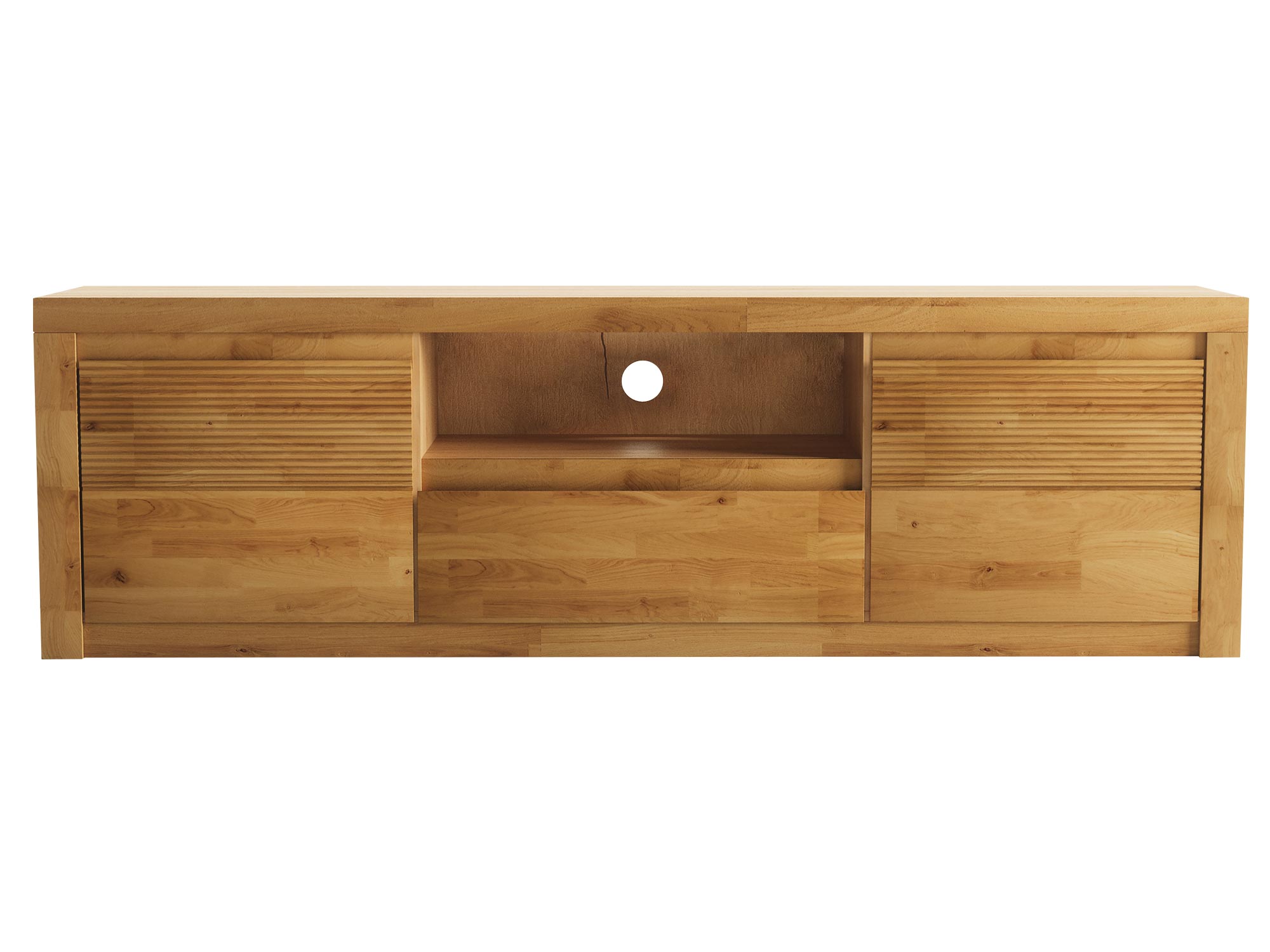 Komoda RTV z szafką i wnęką po środku