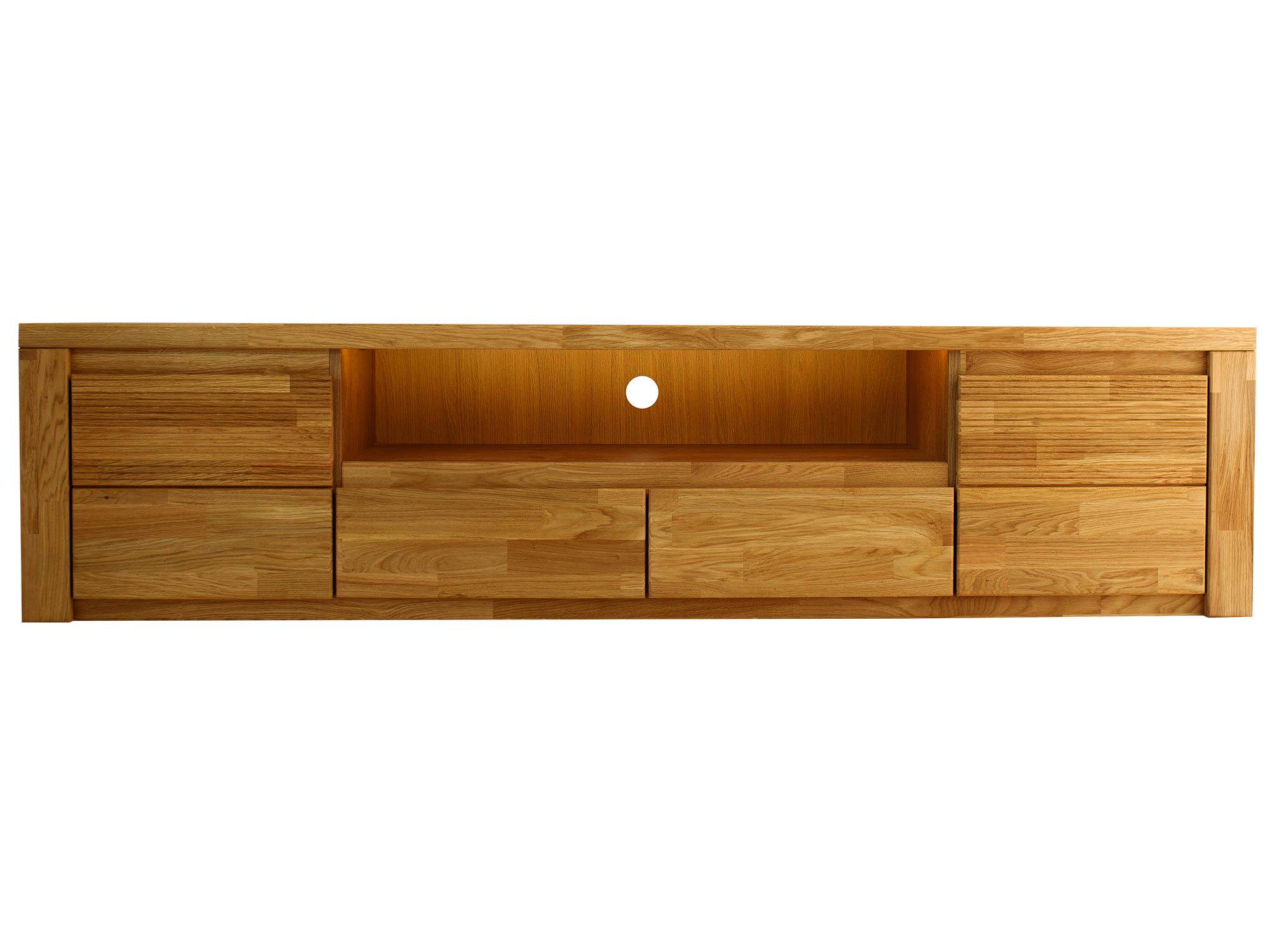 Komoda RTV z dwiema szufladami i wnęką na sprzęt