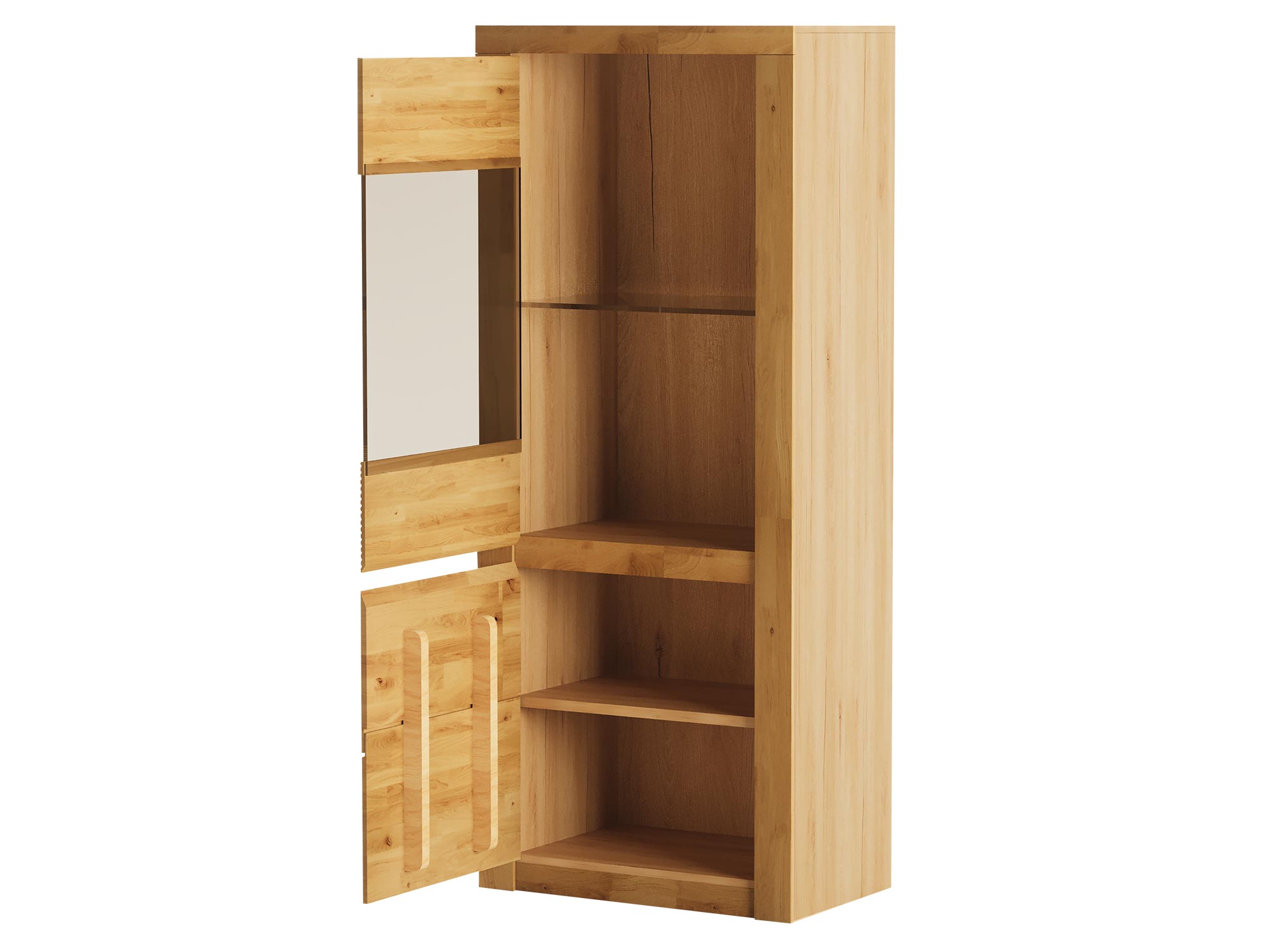 Szafa z poziomym usłojeniem drewna