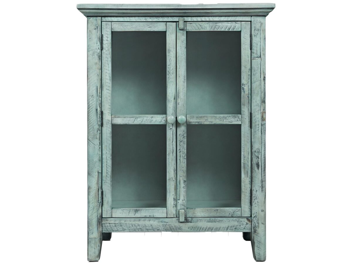Shabby Chic Kommode Akazie Türkis-Minze AVOLA