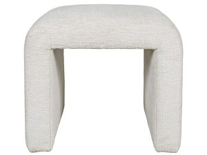 Miniatúra 3 - Minimalistická puf bouclé v ecru farbe s jednoduchou konštrukciou