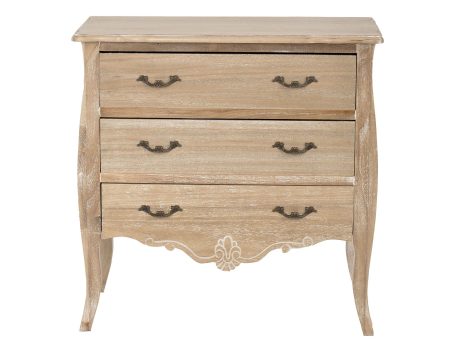 Elegancka komoda prowansalska z drewna paulowni