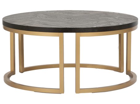 Stolik kawowy w nowoczesnym stylu z czarnym połyskiem