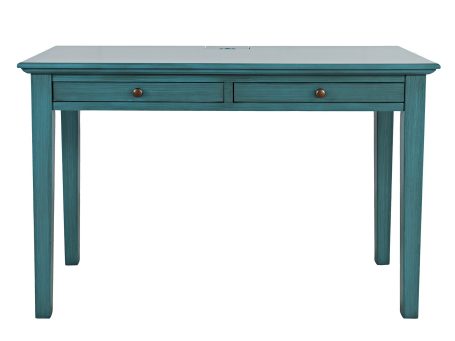 Biurko w ciemnoniebieskim kolorze