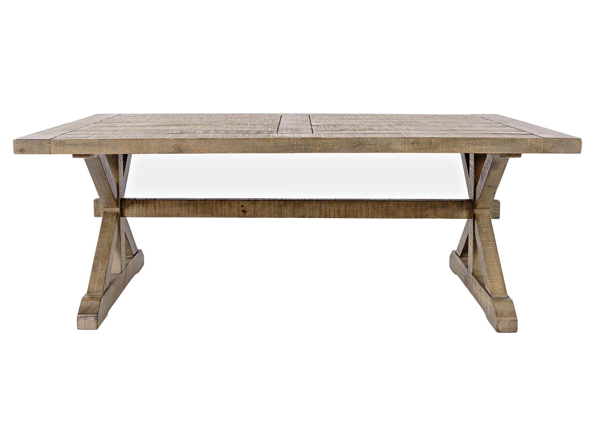 Stół jadalniany w stylu rustykalnym z solidnymi nogami