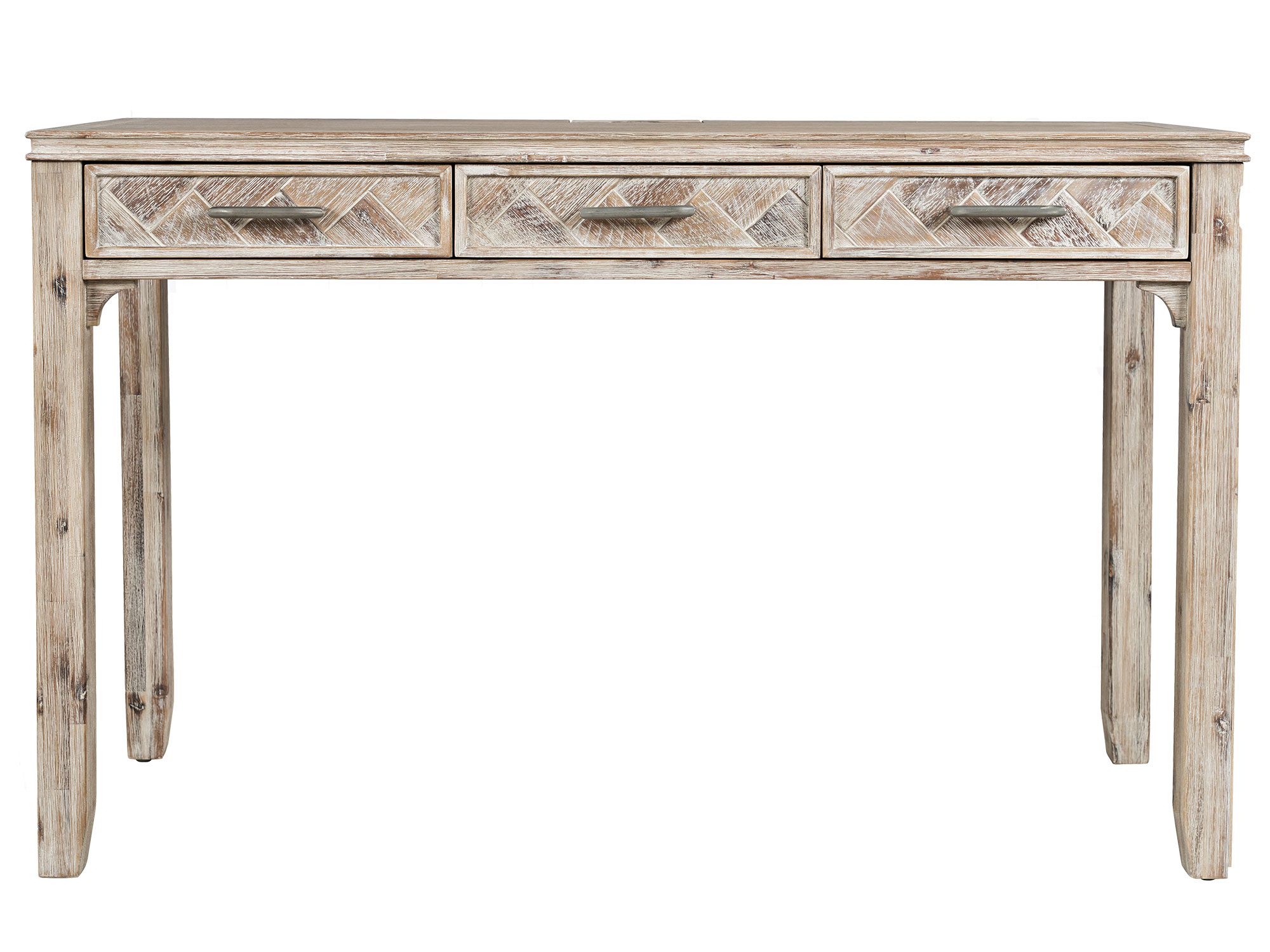 Drewniana komoda z naturalnym wykończeniem do stylowego salonu