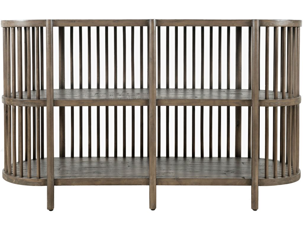 Komoda Boho z Jasnobrązowym Drewnem i Pionowymi Szczebelkami – Avola