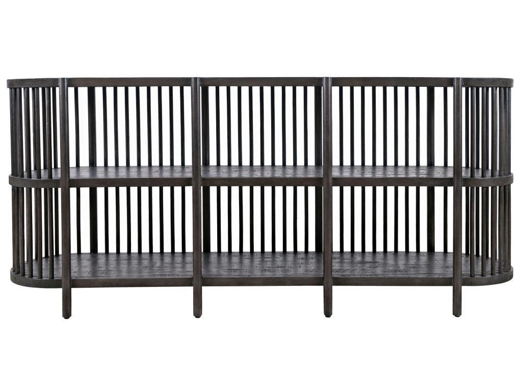 Owalna Komoda Boho w Ciemnobrązowym Drewnie – Avola