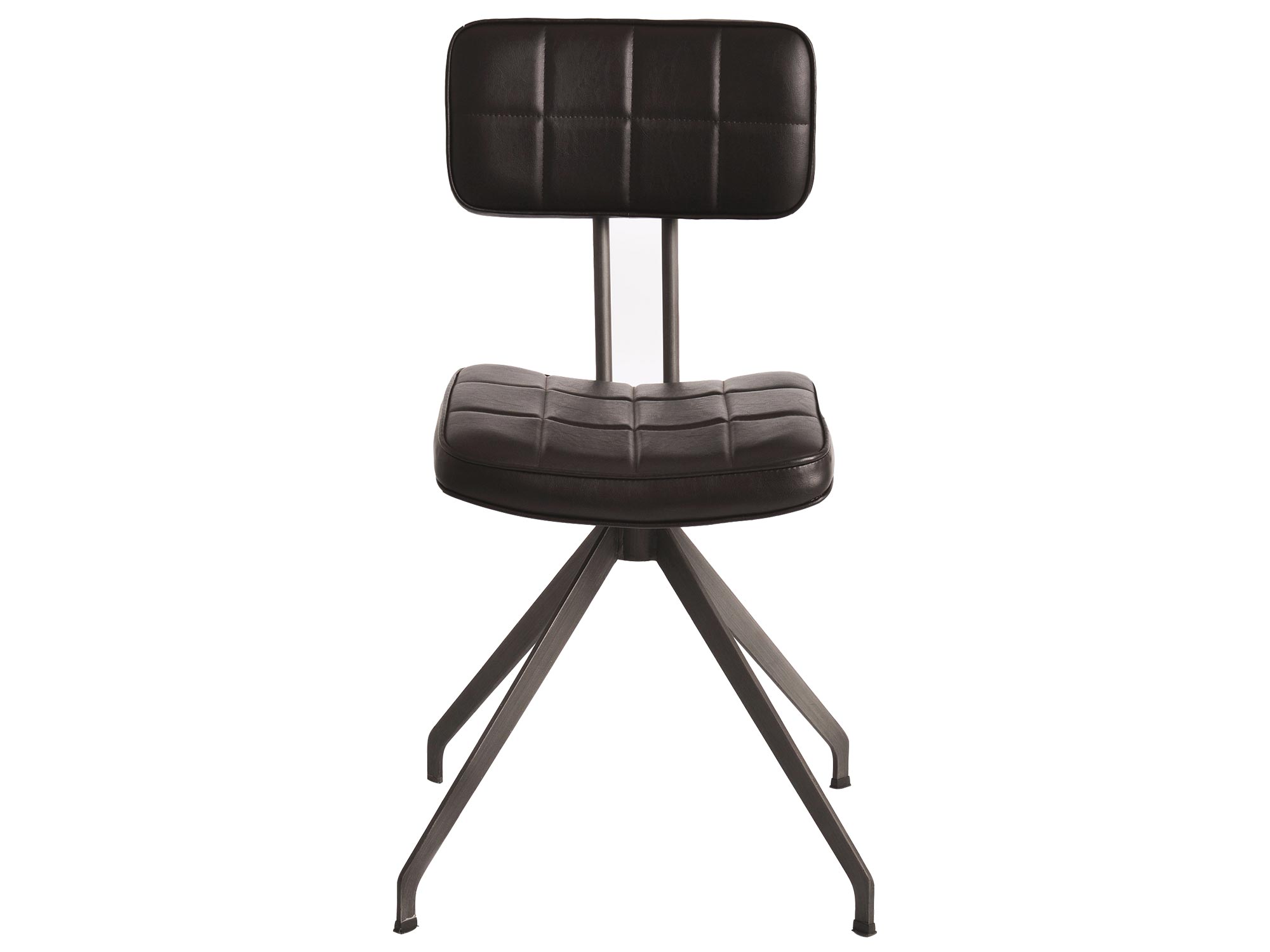 Nowoczesne krzesło do biura z metalową podstawą i tapicerowanym oparciem