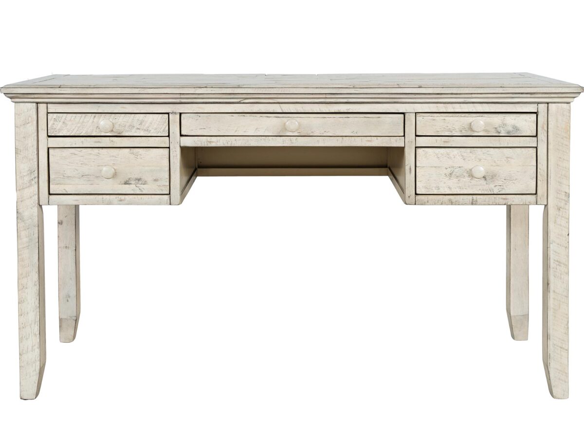 Krémový psací stůl shabby chic s USB a zásuvkou Avola