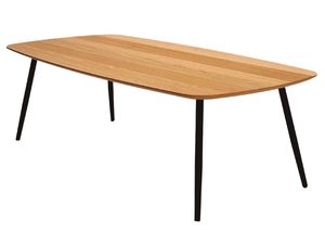 Miniatura 2 - Konferenční stolek dubová minimalistická s kovovými nohami perspektiva